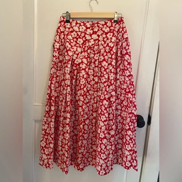 Beautiful Vintage Floral Laura Ashley Midi Skirt - Picture 2 of 7